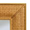 Hello Honey® 26" Natural Rectangle Wall Mirror with Rattan Detail